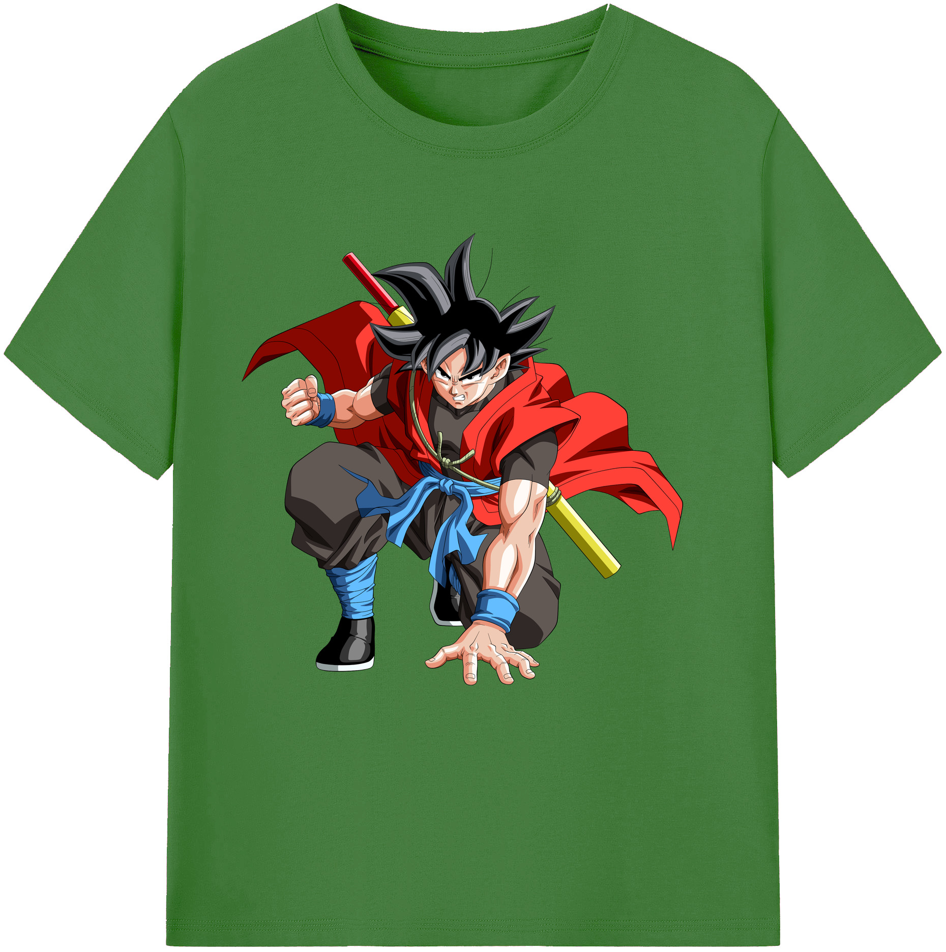 （画像用） ドラゴンボール 孫悟空（そん ごくう）Son Goku カカロット DRAGON BALL Kakarotto レディースカジュアルプリントTシャツ（綿100％）